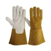 tig welding leather gloves / safety welding gloves / industrial safety gloves