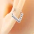 Import Titanium Zircon Prong Set Hinged Segment Ring Body Piercing Jewelry V Shape from China