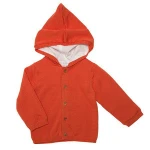 Toddler Boys Hoodie Sweater Shell Button Cardigan with Cotton Lining