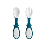 Toddler Utensils Baby Spoon and Fork Set for Kids Self Feeding Learning Comfortable Non-Slip Grip BPA Free Flatware for Child