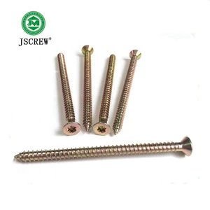 torx wood screw stud carbide yellow zinc plated self tapping screw for wood
