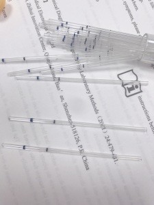 Transparent Capillary Tubes for Blood Collection Transfer To Rapid Test Kit Casette 10uL Two Lines Polypropylene Capillary Tube
