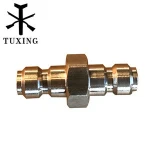 Tuxing PCP Both End Adaptor Double Fill Nipple 8mm Male Quick Connector for Paintball