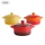 Import two handle round mini cocotte with lid heat resistant ceramic color enamel casserole from China