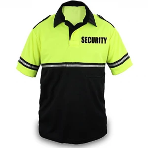 Two Tone Polyester Security Polo  Men Security Shirt Security Guard Polo Shirts