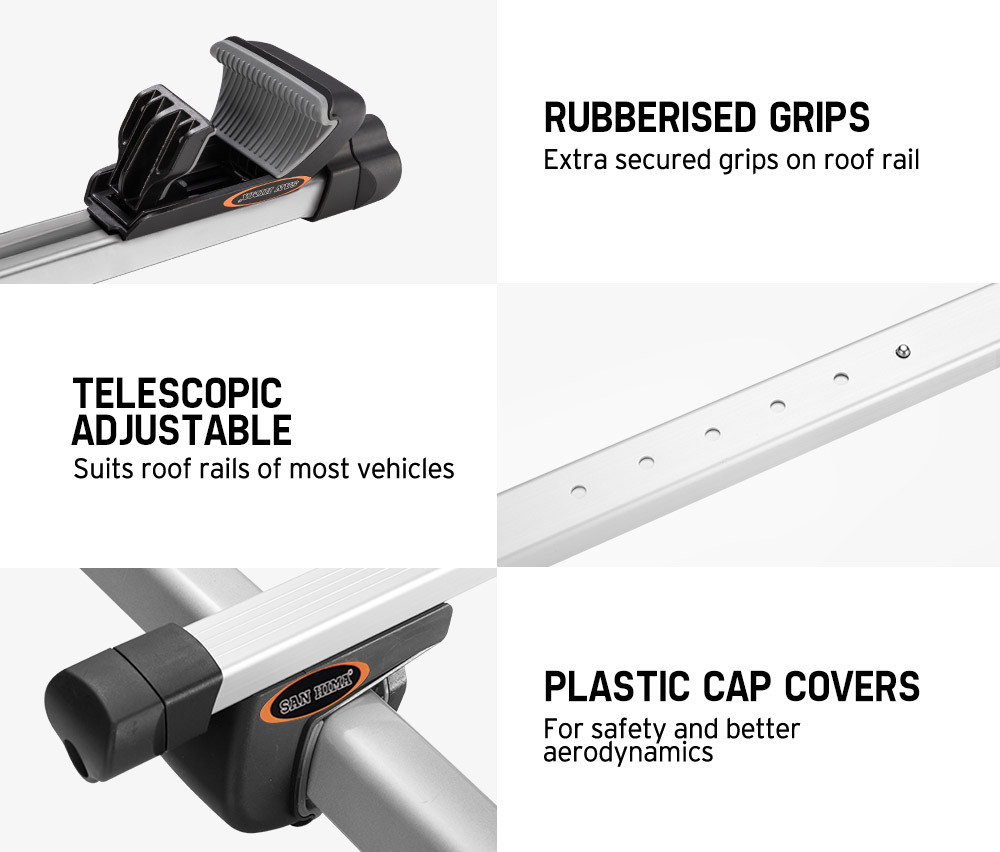 Car Topper Rack Rails Buy Universal Aluminum Adjustable Length Car Top Roof Rack Rail Cross ...