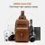 Import Universal Fashion Casual Outdoor Men Shoulder Messenger Bags with Charging Port from China