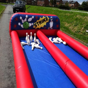 Used inflatable bowling double lanes equipment cheap price for sale