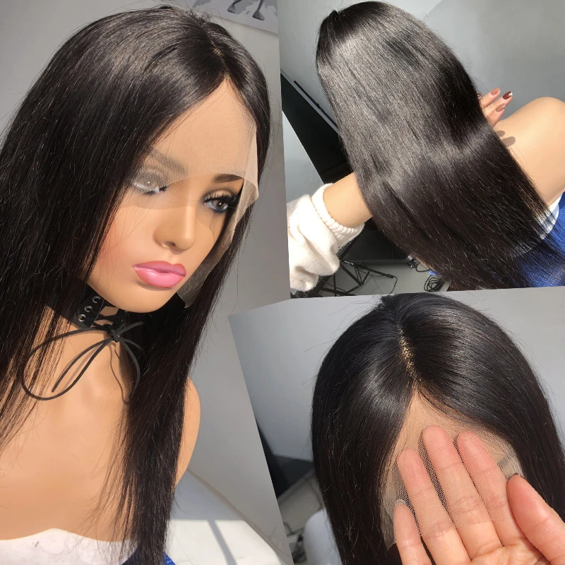 Virgin Brazilian 30 Inch Straight Human Hair Wig Transparent Hd Lace Front Wigs 13X4X1 T Part Human Hair Wig