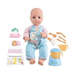 WARMBABY custom 16 inch blinking doll girls kitchen toy appliances set for kids