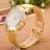 Import watches women top brand luxury gold crystal diamond mesh stainless steel bracelet watches ladies quartz wristwatch(EJ0021) from China