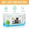 Wet Tissue 100 Sheets (Lemon / Apple/Vanilla) Deodorizing Pet Wipes / Tissue