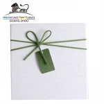 White Decorative Heaven and Earth Cover Type Cosmetic Packaging Box with Ribbons