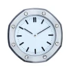 Wholesale 14 Inch Stainless Steel Metal Luxury Quartz Wall Clock With Date Home Decor