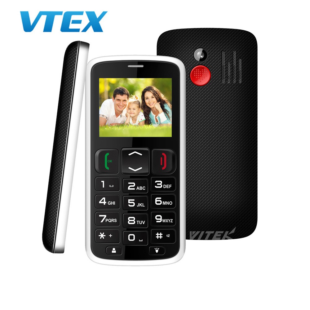 Wholesale 2.0 Inch Big Button Sos WCDMA Mobile Phones Low Price Elderly Cell Phone Senior Cell Mobile Feature Phone