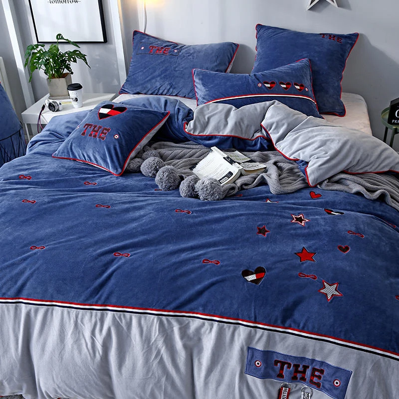 Wholesale Bedding Sheets Four-piece Bed Set Custom Soft Bed Sheet Pillowcase Quilt Sheet Set Of Four