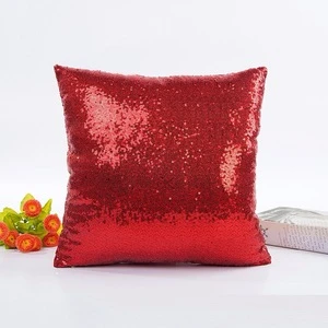 wholesale car chair custom design decorative reading reversible glitter sublimation sequin pillow