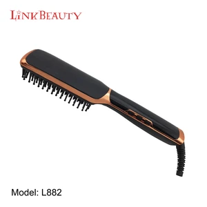 Wholesale  ceramic professional hair comb brush hair straightener