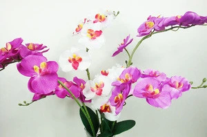 Wholesale Cheap Decorative Table Orchid Purple Artificial Orchid Flowers