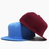 Wholesale Custom Logo 6-Panel Blank Snapback Hat 3D Embroidered Hip Hop Baseball Cap Solid Color Sports Gorras High Profile Cap