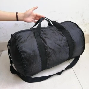 Wholesale Custom Logo Sport Polyester Foldable Travel Duffel Bag With Shoulder