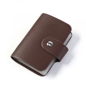 Wholesale Customized Bank Card Holder Leather Multi Card Slot Multi-pocket Change Gift Card Holder