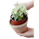 Wholesale eco-friendly nursery flower basket pots jute plant pots grow bag