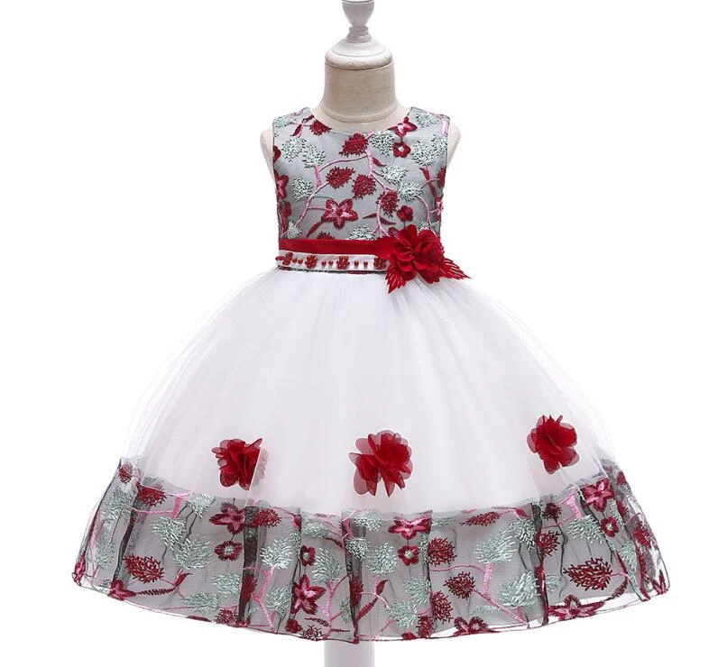 Wholesale fashion Children Frocks Designs Children Tulle Princess Dresses Girl Tutu Dress For 4-11 Year Old