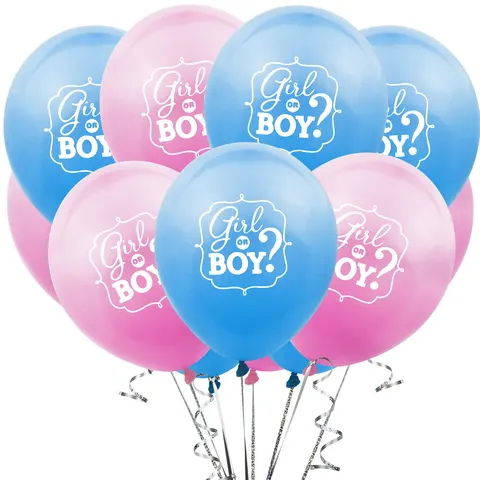 Buy Wholesale Gender Reveal Balloons 12 Inches Latex Balloons For Baby ...