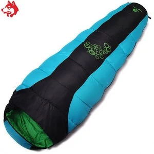 Wholesale Hollow fiber three season hiking travelling outdoor camping mummy  sleeping bag