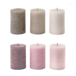 wholesale Home Decoration 7*10cm High Quality White Paraffin Wax Pillar Candle