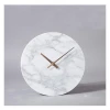Wholesale home white marble stone wall clock
