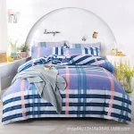 Wholesale Home Winter Thicken Brushed Cotton 4pcs Bedding Set Plant Cashmere Duvet Cover Bed Sheet Bedding Set