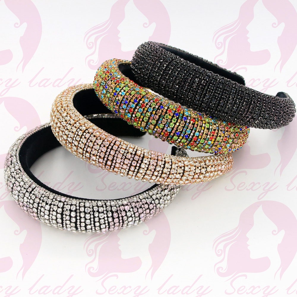 wholesale Luxury Hair Accessories Full Crystal Headband Diamond women Hairband