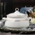 Import wholesale luxury royal fine custom gold rim hotel restaurant wedding white porcelain dinnerware from China