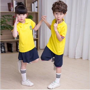 Wholesale modern custom design  kids sports kindergarten school uniform