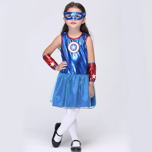 Wholesale Movie Character Superhero Cosplay Super Man Costume For Girls