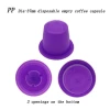 Wholesale Price Disposable food grade plastic Empty Capsule for Coffee Pods