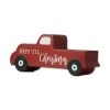 Wholesale Red Truck Shape Resin Sculpture Arts and Crafts for Christmas Home Decoration Kids Room Decor
