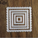wholesale square frames shaped metal die cutting craft dies scrapbook stencil