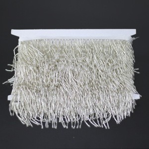 Wholesale Various Styles Glass Beaded Tassel Fringes Trimming For Decorative Curtains And Garment