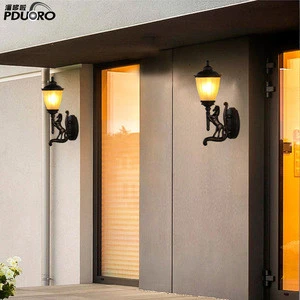 Wholesale Wall Mounted Outdoor Lights, Plastic 15W Vintage LED Outdoor Wall Lamps