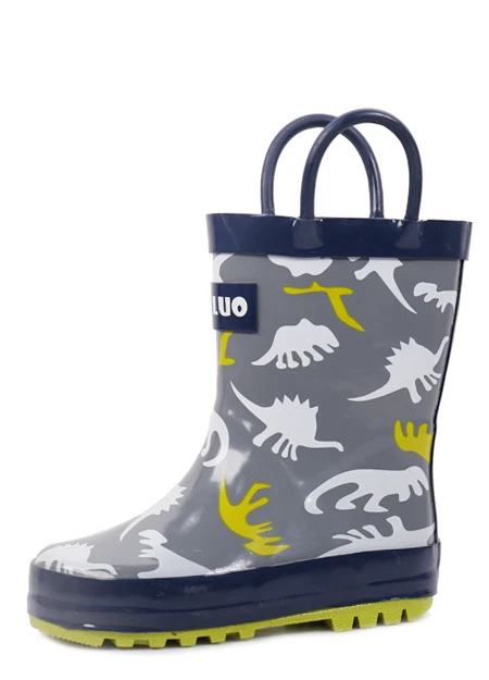 Wholesale  Waterproof Glossy boot rain Cheap  Rubber Rain Boots Cute Kids Shoes Rain Boots