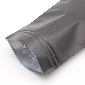 wholesale waterproof stand up ground coffee packing bags with zipper