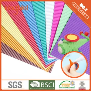 Wholesell Colorful corrugated craft paper quilling strips for handcraft