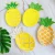 Import Wholeseller Disposable 350gsm Food Level Pineapple Shape Paper Party Plates Tableware Set Paper Dishes 8 Inch 8pcs from China