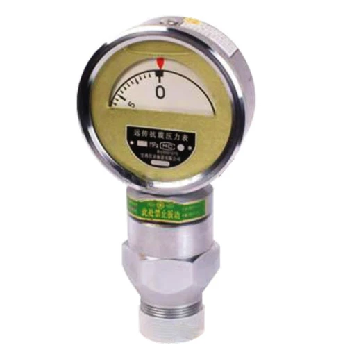 Wide measurement range manometer dual connection type big head shockproof pressure meter gauge