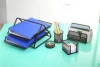 Wire mesh office set with 5 items,good quality metal office stationery set