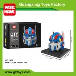 Wisehawk new plastic nano brick transform figure mini building blocks DIY toys with light