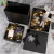Import With Custom Luxury Small Black Lid Surprise Holiday Personalized Perfume Shipping Baby Ribbon Gift Box from China